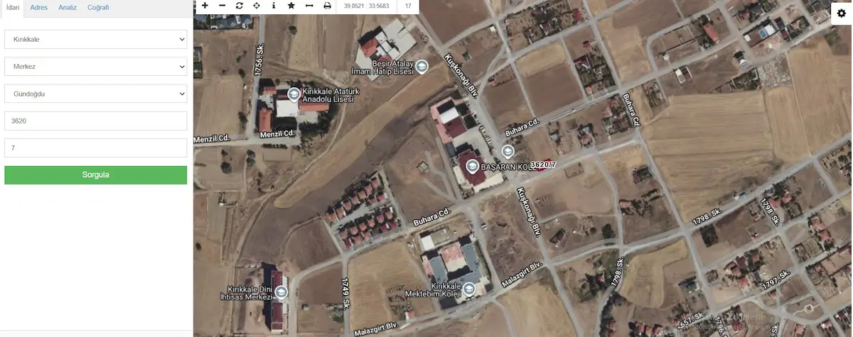 KIRIKKALE MERKEZDE SATILIK KÖK TAPU 266M² ARSA