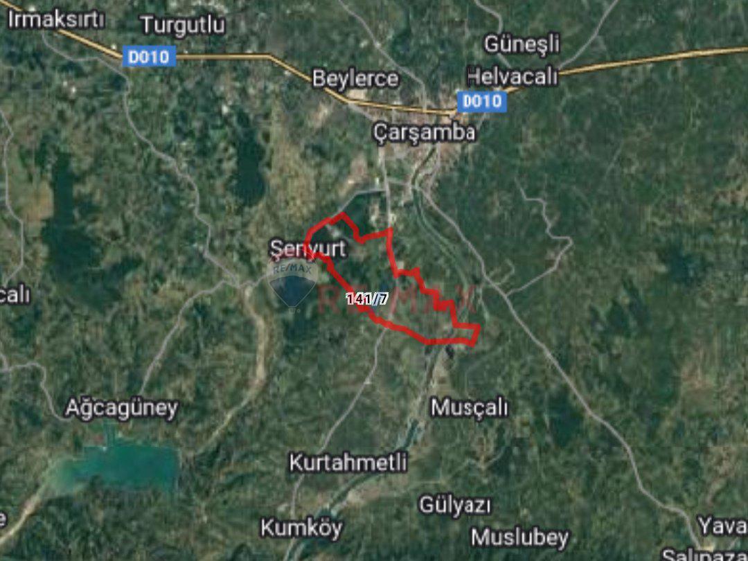 Samsun Çarşamba Sefali de Satılık 2.535m² Yatırımlık Tarla Fındıklık 