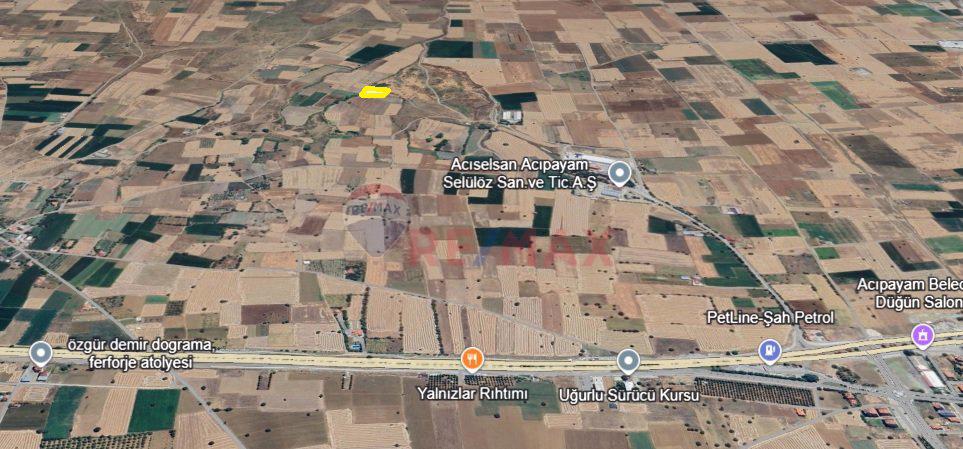 REMAX ACIPAYAM-OĞUZ, ANTALYA YOLU YAKINI, 2550 m2 SATILIK TARLA