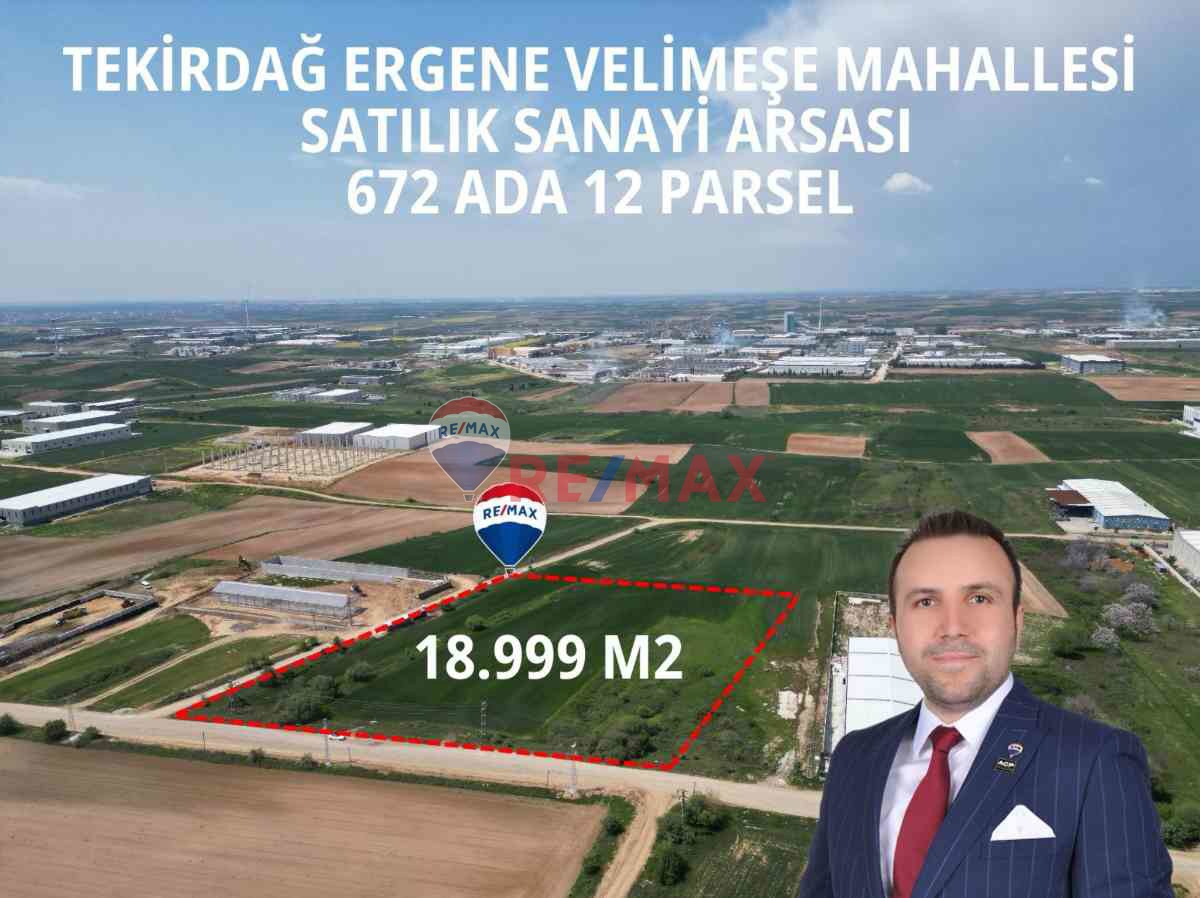 REMAX DAN TEKİRDAĞ ERGENE VELİMEŞE KÖŞE PARSEL 18.999 M2 ARSA