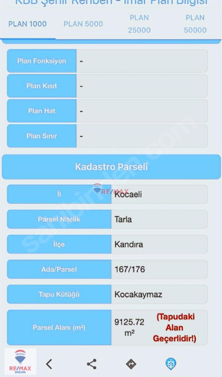 REMAX 'DEN KOCAKAYMAZ MAH SATILIK ARSA