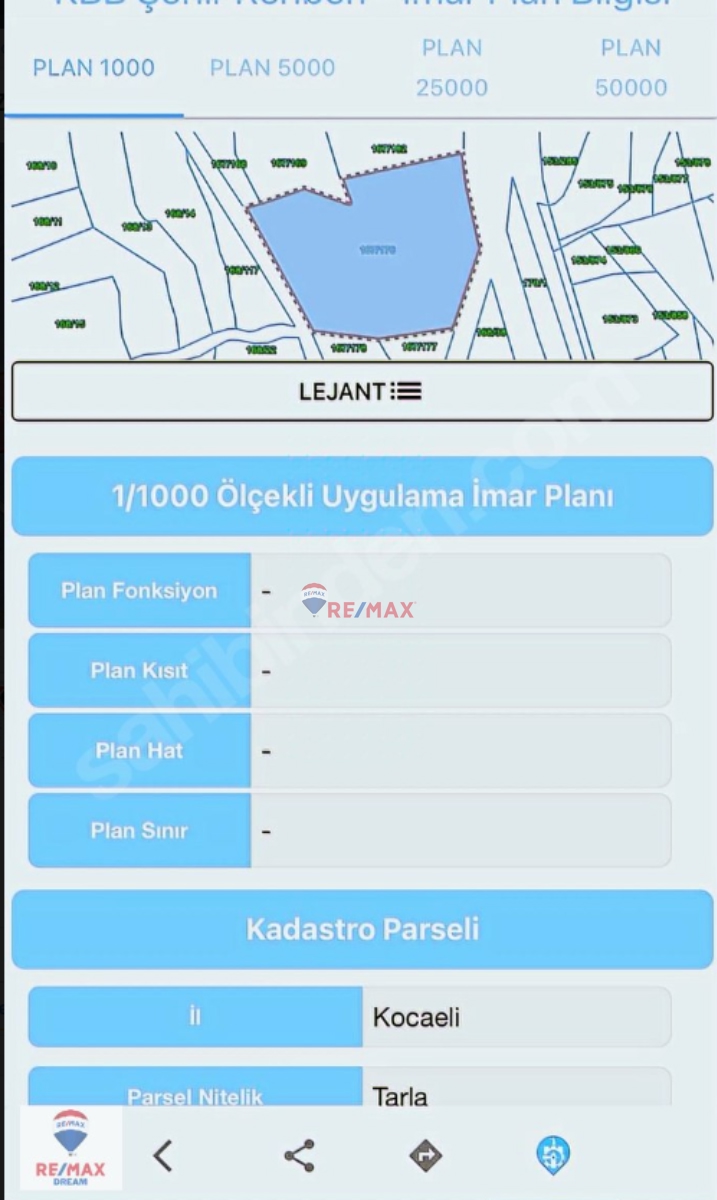 REMAX 'DEN KOCAKAYMAZ MAH SATILIK ARSA
