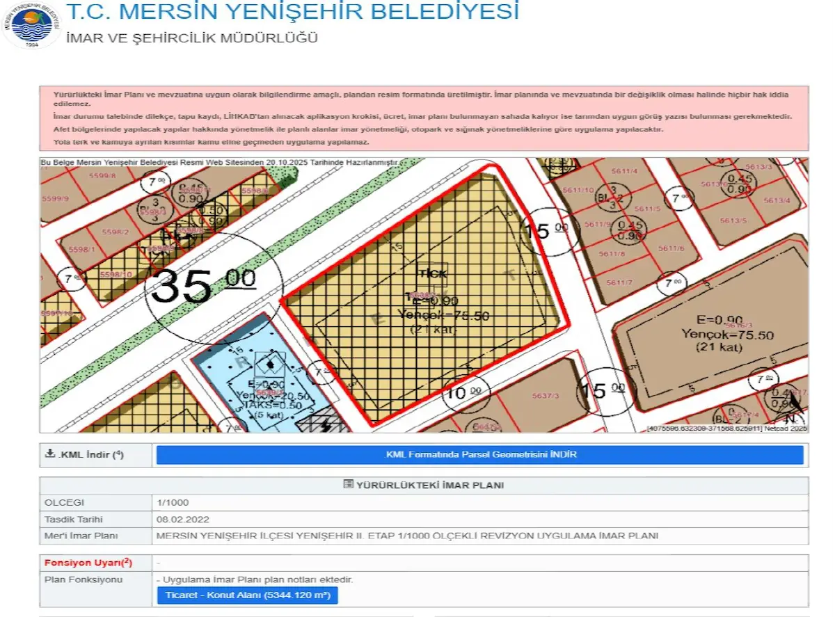 MERSIN YENIŞEHIRDE ACIL FIRSAT UYGUN KONUT TICARI ARSALAR 1