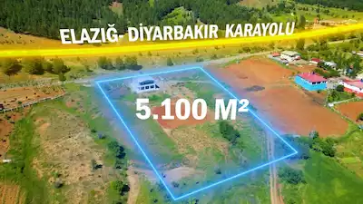 GEZİN'DE 5 DÖNÜM ARAZİ ÜZERİNE KURULU İKİ KATLI SIFIR BAHÇELİ EV