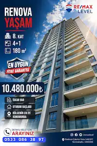 FORUM ANKARA AVM YÜRÜME MESAFESİNDE SIFIR 4+1 | 168 M² NET | 8. KAT | BALKONLU | KREDİ UYGUN