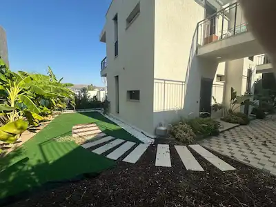 BODRUM BARDAKÇI DA KİRALIK 1+1 BAHÇE KATI DAİRE