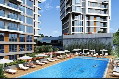 CORDELLA KARTAL SİTESİ HAVUZ MANZARALI SATILIK 3+1 DAİRE