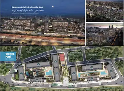 DÜNYAŞEHİR MALTEPE'DE METRO YANINDA GENİŞ 1+1