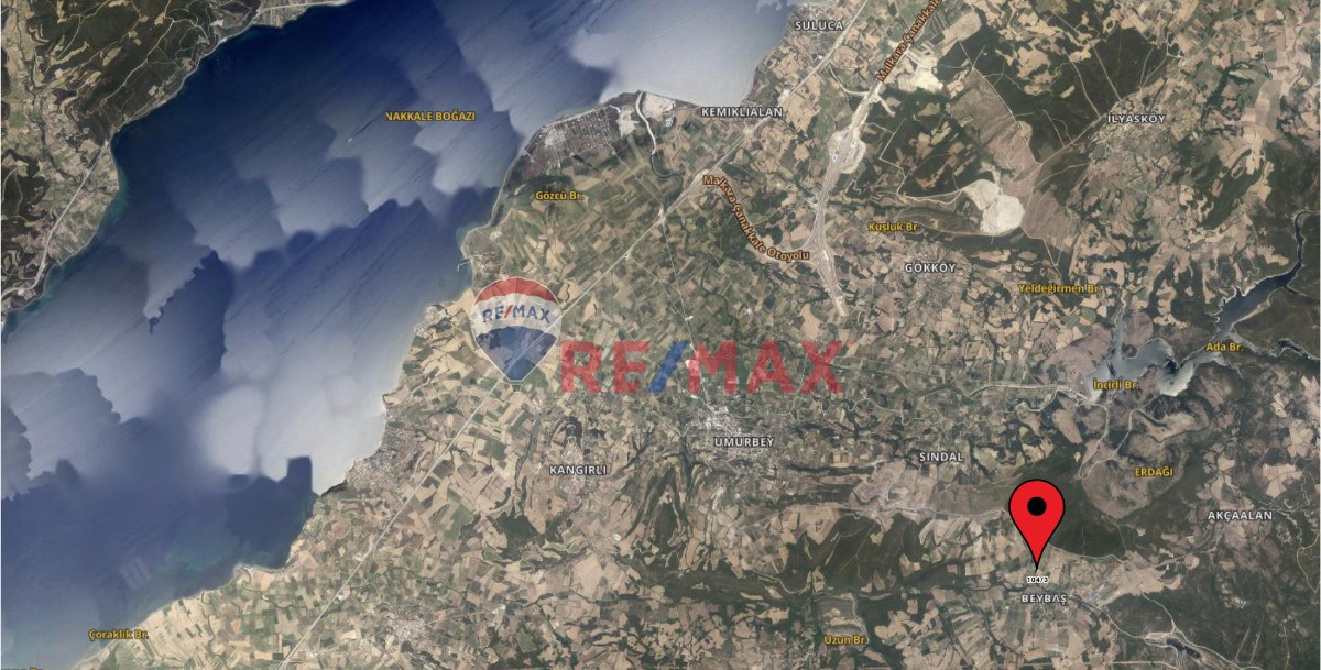 ÇANAKKALE LAPSEKİ BEYBAŞ'DA 80% İMARLI SATILIK ARSA