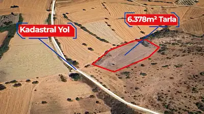 RE/MAX İNCİ'DEN BİGADİÇ KADIKÖY MAH. 6.378 M2 SATILIK TARLA