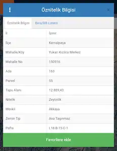 KEMALPAŞA YUKARİ KİZİLCA'DA SATILIK 12.890 M2 ZEYTİNLİK
