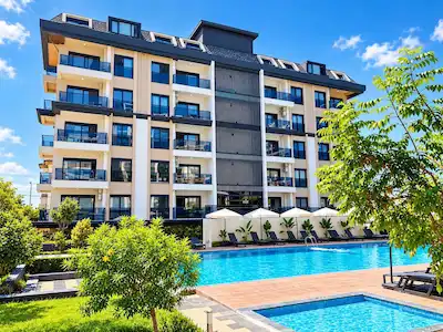 ELİZ PARADİSE ALANYA OKURCALAR'DA SIFIR 1+1 SATILIK DAİRE