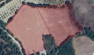 ÇANAKKALE LAPSEKİ ÇAMYURT’TA MÜSTAKİL 2 PARSEL SATILIK TARLA
