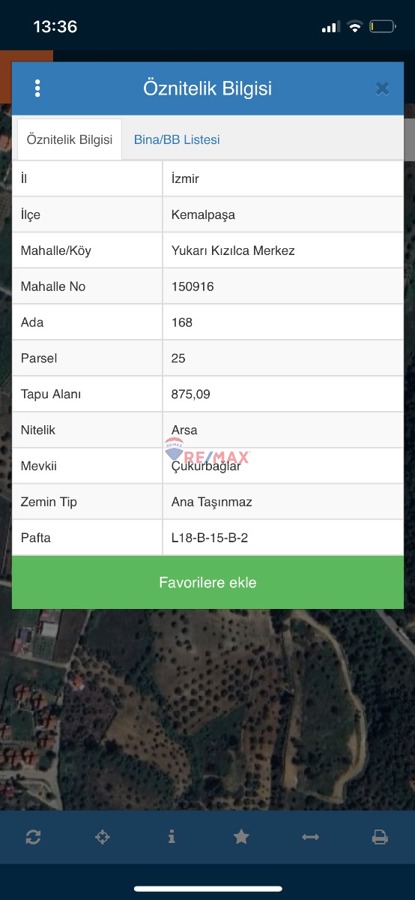REMAX MODEL'DEN KEMALPAŞA'DA FIRSAT SATILIK IMARLI ARSA