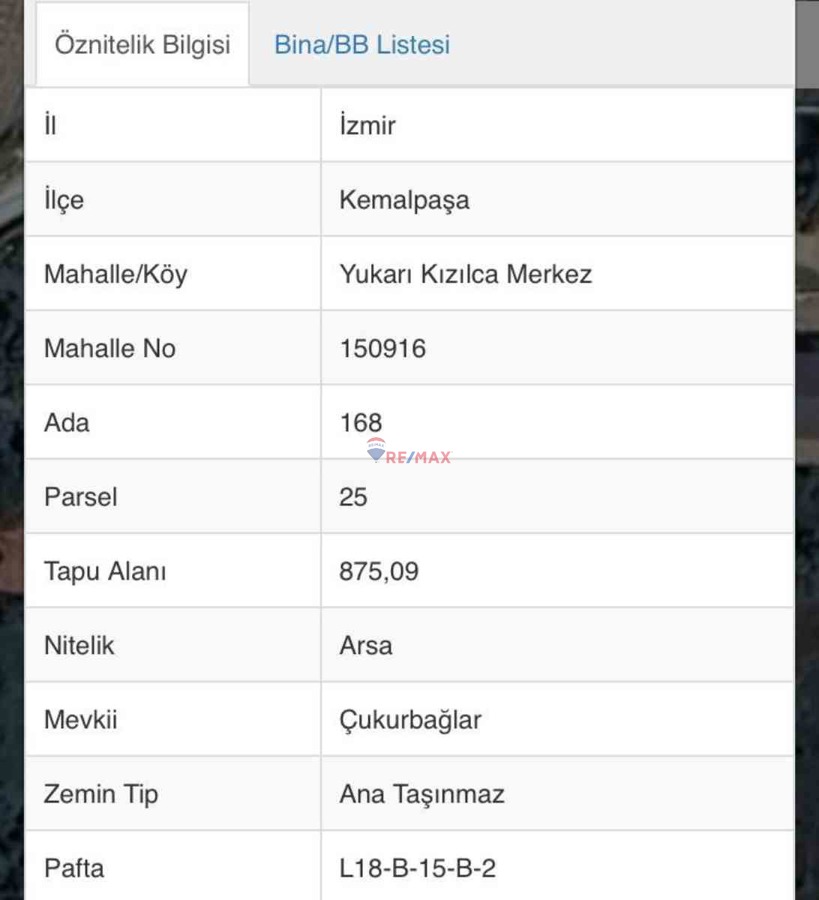 REMAX MODEL'DEN KEMALPAŞA'DA FIRSAT SATILIK IMARLI ARSA