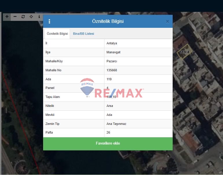 AŞAĞI PAZ MAHALLESİ FEVZİ PAŞA CADDESİNDE SATILIK BİNA