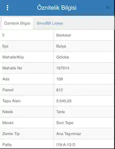 BALYA GÖLOBA KÖYÜNDE 9045 M2 SATILIK TARLA