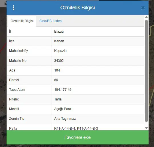 ELAZIĞ-KEBAN-KOPUZLU KÖYÜNDE GES PROJESİNE UYGUN SATILIK TARLA