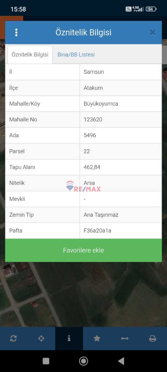 REMAX PARLA GAYRİMENKUL DEN 925 M2 2 PARSEL KONUT İMARLI ARSA