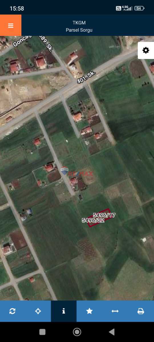 REMAX PARLA GAYRİMENKUL DEN 925 M2 2 PARSEL KONUT İMARLI ARSA