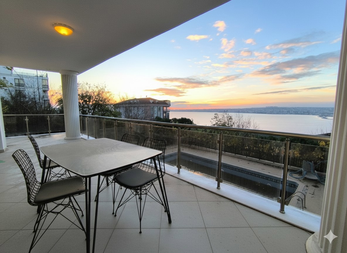 BÜYÜKÇEKMECE PINARTEPE DENİZ MANZARALI KİRALIK 3+1 LÜKS DAİRE