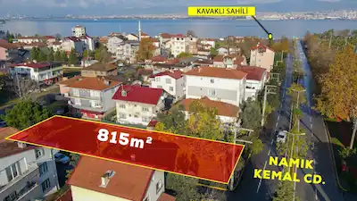 GÖLCÜK KAVAKLI MAH SAHİLDE SATILIK 815 M2 TİCARİ+KONUT ARSA
