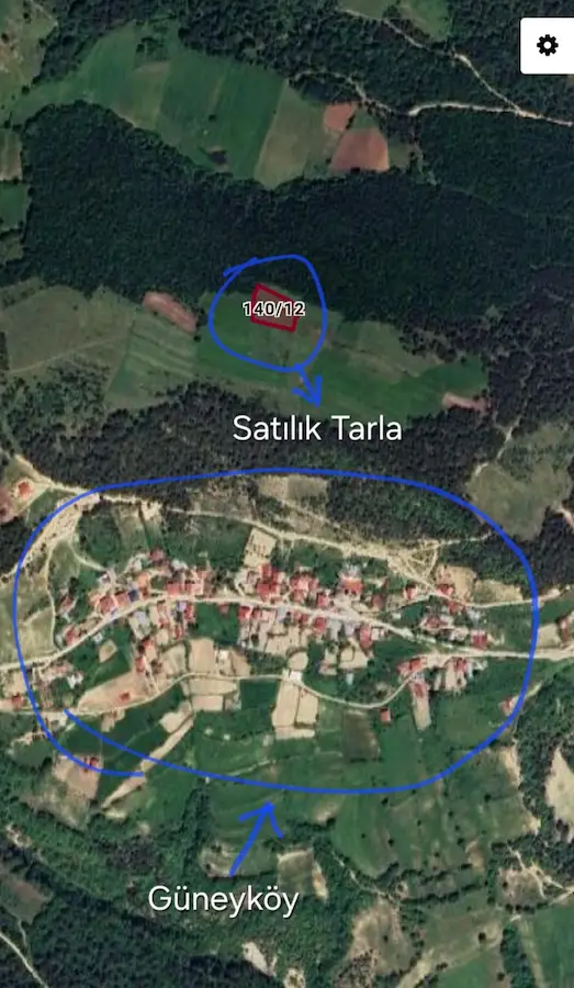 ATAKUM'DA GÜNEY KÖYÜNE YAKIN SATILIK TARLA