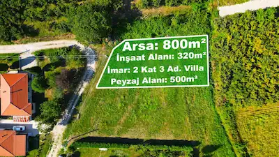 RE/MAX MUSTAFA ÖZ 800M² AKYAZI KUZULUKTA VILLA İMARLI ARSA