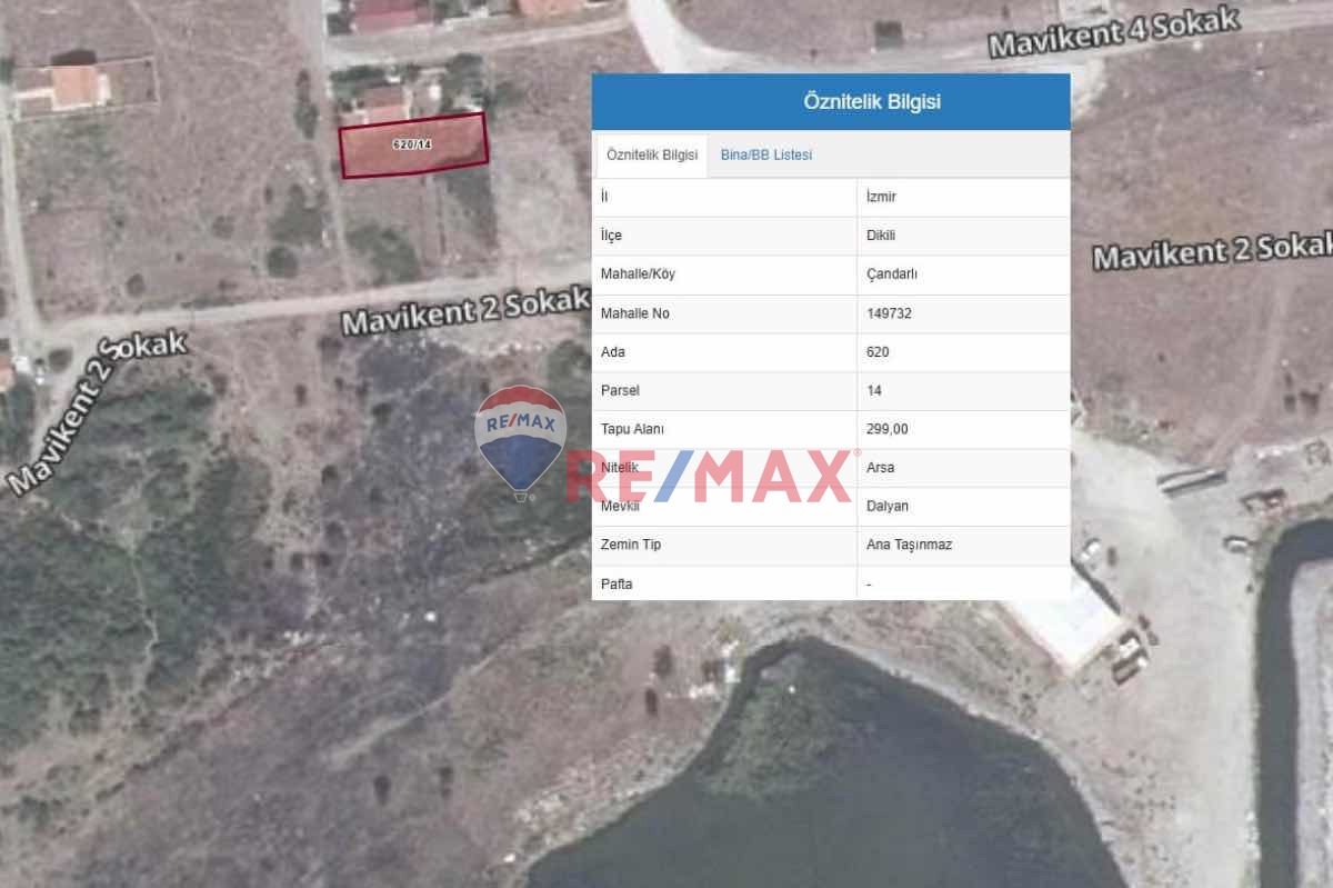 REMAX/İLYADA ÇANDARLI MAVİKENT’TE DENİZE ÇOK YAKIN SATILIK YATIRIM FIRSATI ARSA