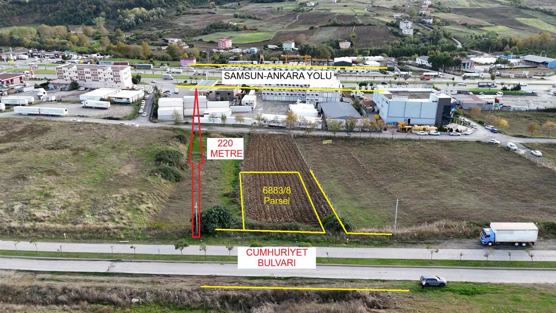 ANKARA YOLUNA 3. PARSEL BULVARA CEPHE TİCARİ İMARLI ARSA