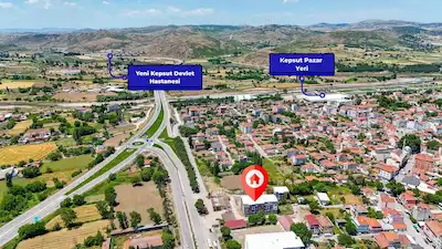 KEPSUT MERKEZ'DE YATIRIMA UYGUN 2027 TESLIM HAVUZLU SITEDE 1+1 DAIRE