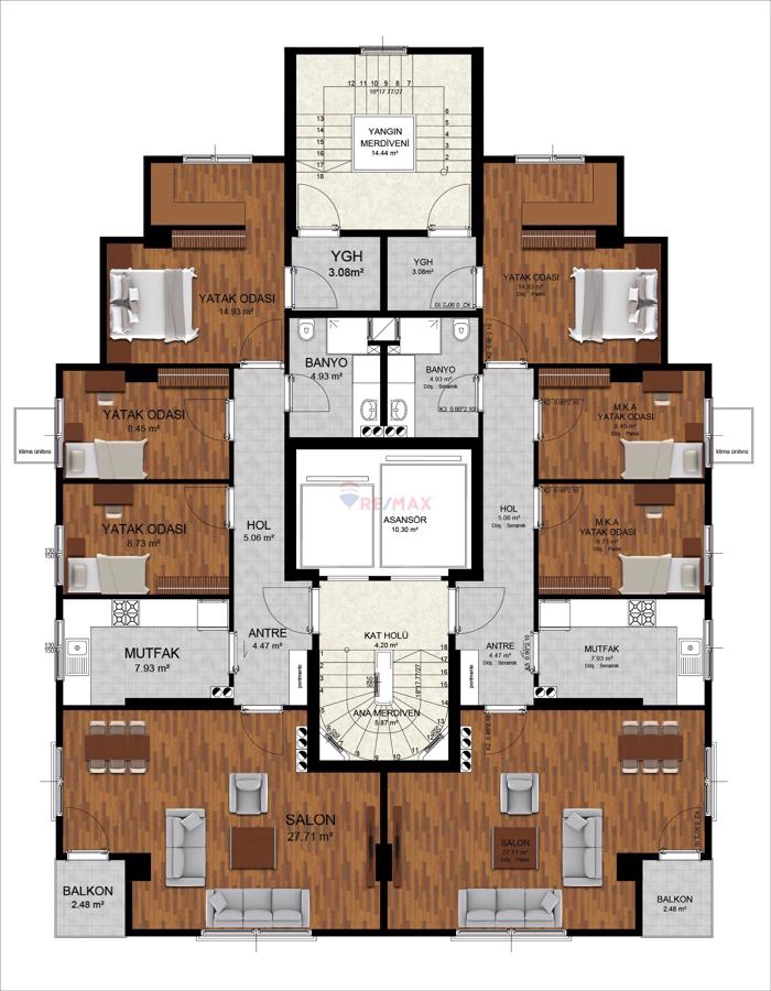 GÖZTEPE PRF. CEVAT MEMDÜH  ALTAR  SOKAKTA 3+1 88 M2 NET SATILIK DAİRE