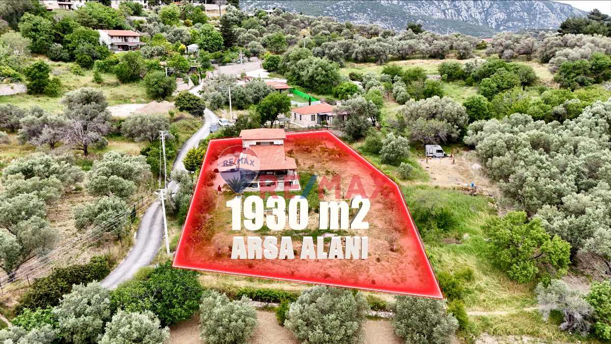 İNECİK KÖYÜ'NDE 1930 M² ARAZİDE, DENİZ MANZARALI MÜSTAKİL EV