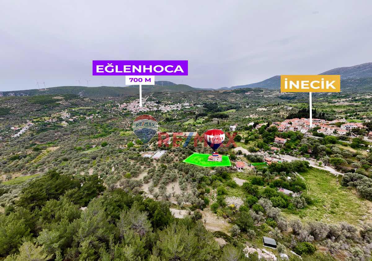 İNECİK KÖYÜ'NDE 1930 M² ARAZİDE, DENİZ MANZARALI MÜSTAKİL EV