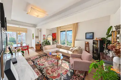 ERENKÖYDE 1 YAŞINDA ÖNÜ AÇIK FERAH 3+1 SATILIK DAİRE