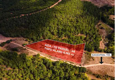 ÇANAKKALE SALIHLER KÖYÜ SATILIK 6.165 M2 SATILIK TARLA