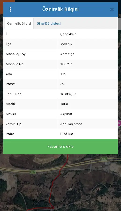 KAZ DAGLARI TROYA TUNELLERI YAKININDA YATIRIMA UYGUN SATILIK TARLA