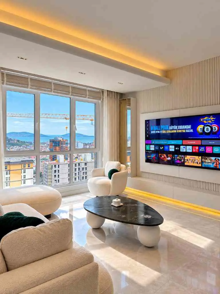 MALTEPE’DE DENİZ MANZARALI SIFIR 2+1 | EŞYALI | 2 BANYO | YERDEN ISITMA | LÜKS MİNARİ DİZAYN