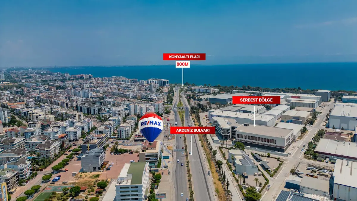 KONYAALTI AKDENIZ BULVARI ÜZERINDE KIRALIK OFIS