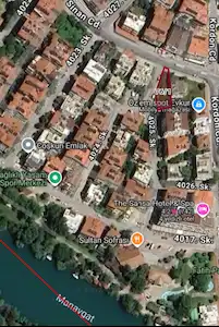 MANAVGAT YUKARI PAZACI MAHALLESİ'NDE SATILIK TİCARİ +KONUT ARSASI