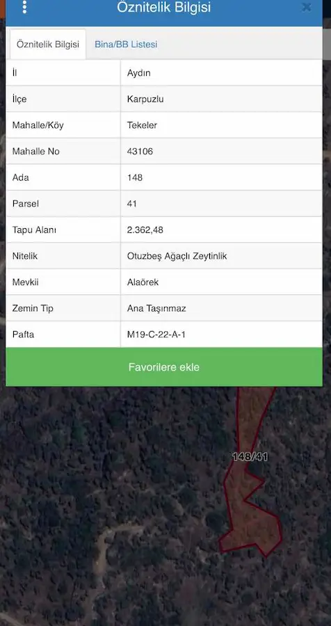 AYDIN KARPUZLU TEKELER’DE  SATILIK ZEYTİNLİK 