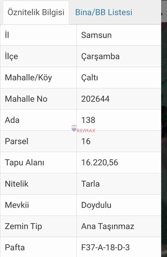 ÇARŞAMBA ÇALTI'DA İNŞAAT PROJESİ VE TEMELİ OLAN TARLAMIZ SATILIKTIR