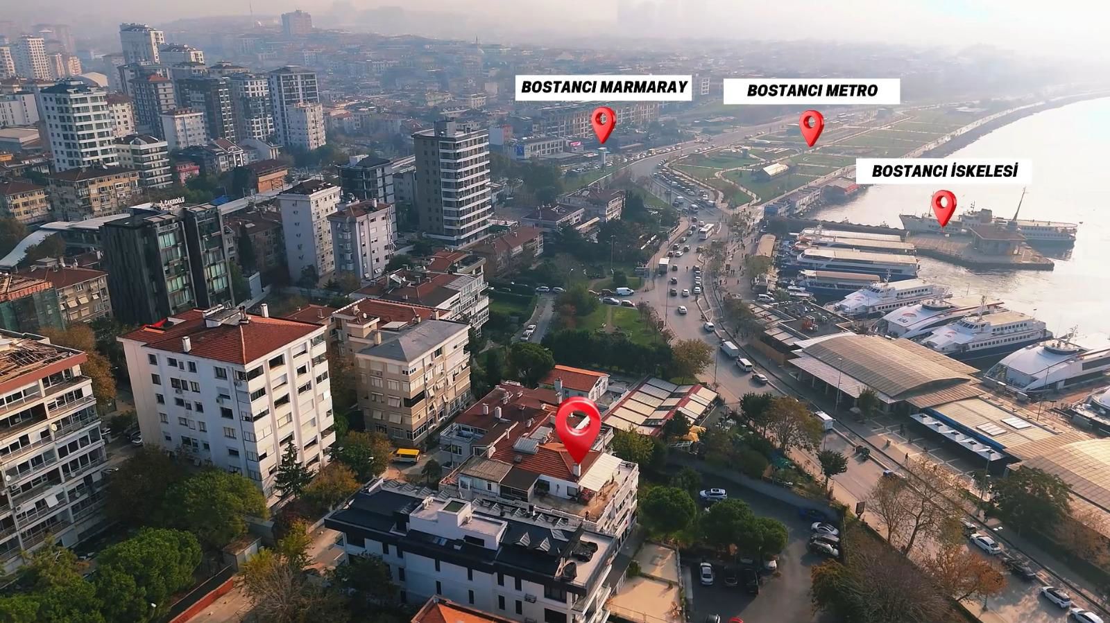 KADIKÖY SAHIL YOLU SATILIK 3+1 SITE IÇINDE GENIŞ KULLANIŞLI ARA KAT DAIRE