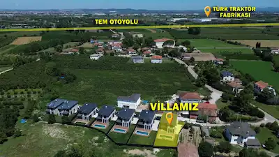 ERENLER EMIRLER'DE  4+1 LÜKS VİLLA  DOĞA İÇİNDE, ISITMALI HAVUZLU ,MÜSTAKİL BAHÇELI MERKEZE 10 DK