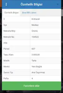 KIRKLARELİ MERKEZ ÜRÜNLÜ KÖYÜ’NDE YERLEŞİME YAKIN MÜSTAKİL PARSEL TARLA (607)