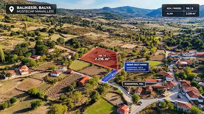 RE/MAX MİD BALIKESİR BALYA MÜSTECAP SATILIK MÜSTAKİL PARSEL BAHÇE