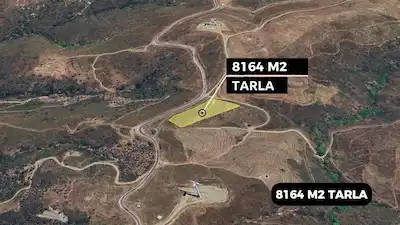 HASEKİDE 8.164 M² DENİZ MANZARALI, ASFALT YOLA CEPHELİ TARLA