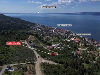 GÖLCÜK ULAŞLI 'DA PANORAMİK DENİZ MANZARALI | VİLLA İMARLI ARSA