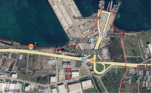 ÇİFTLİKKÖY TAŞKÖPRÜ 4227M2 İMALATHANE-SANAYİ İMARLI SATILIK ARSA