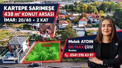 SARIMEŞE DE 438 M2 VİLLA İMARLI SATILIK ARSA